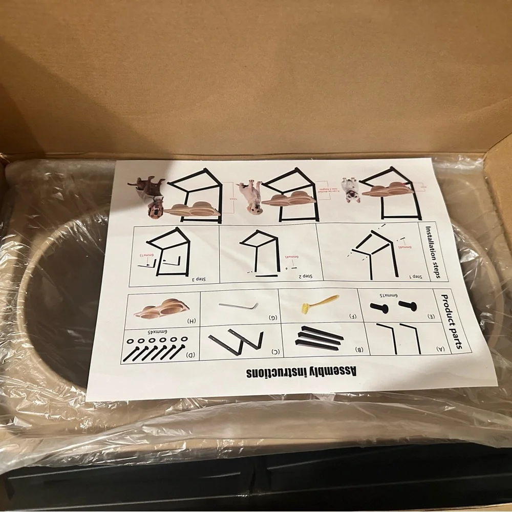 🐾🥣 Mikicharm Elevated Dog Bowls – For Large Dogs 🥣🐾